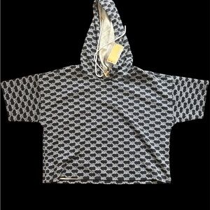Michael Kors Black and White Logo Hoodie